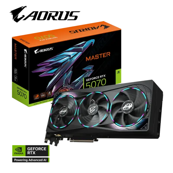 Gigabyte Aorus Master Geforce Rtx 5070 12gb Graphics Card -0