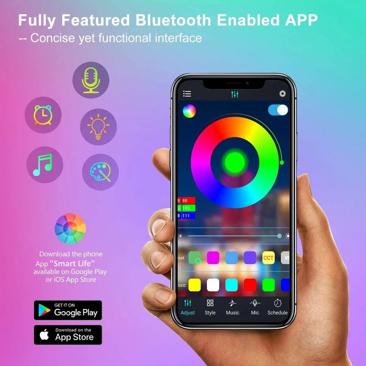 LED Strip Lights 5M-140582 LED Strip Lights 5M-140582