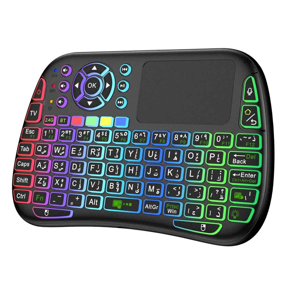 Porodo Mini Wireless Keyboard Touch Combo - Black-0 Porodo Mini Wireless Keyboard Touch Combo - Black-0