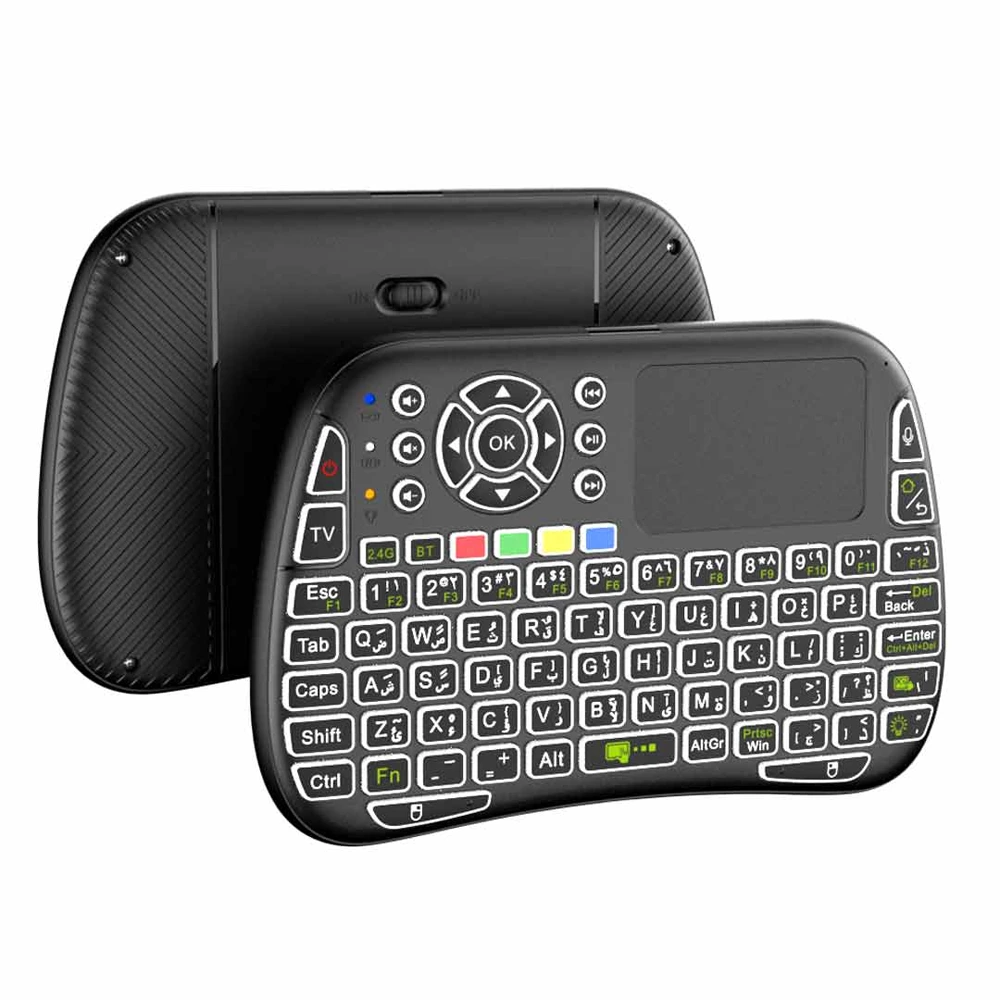Porodo Mini Wireless Keyboard Touch Combo - Black-141085 Porodo Mini Wireless Keyboard Touch Combo - Black-141085