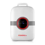 Powero+ 22L Mini Refrigerator Dual core CNC – White/Grey-0