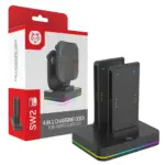 4 in1 RGB JoyCon Charging Dock For Nintendo Switch 2 - Black-0
