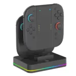 4 in1 RGB JoyCon Charging Dock For Nintendo Switch 2 - Black-140630