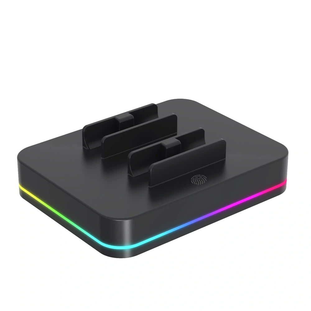 4 in1 RGB JoyCon Charging Dock For Nintendo Switch 2 - Black-140633 4 in1 RGB JoyCon Charging Dock For Nintendo Switch 2 - Black-140633