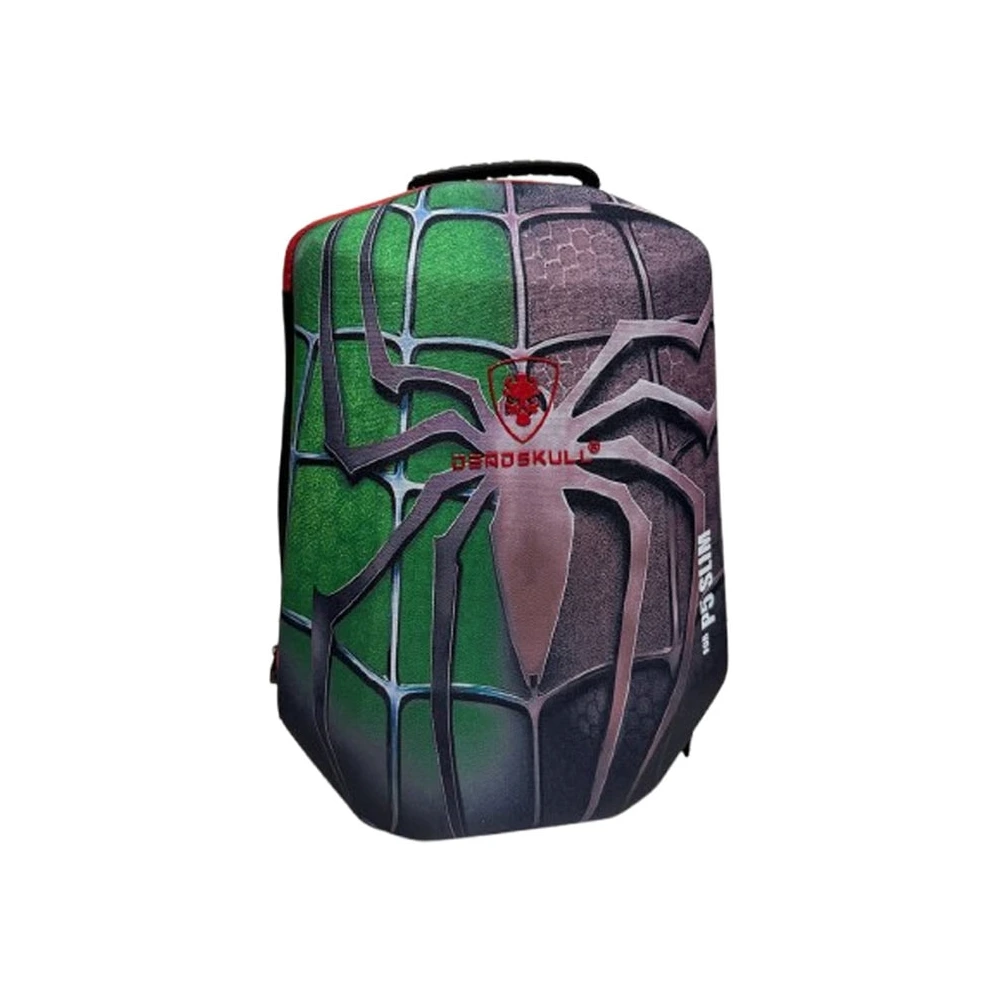 DEADSKULL PS5 Slim Protective Backpack – Green & Purple Spider Armor Edition-0 DEADSKULL PS5 Slim Protective Backpack – Green & Purple Spider Armor Edition-0