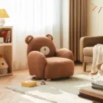 Linsy Kids' Comfy Mini Sofa Chair – Brown-0