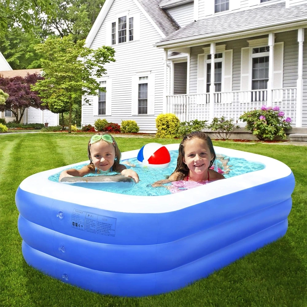 Green Lion Inflatable Small Swimming Pool - Blue-0 Green Lion Inflatable Small Swimming Pool - Blue-0