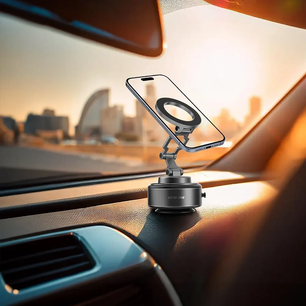 Green Lion GX-30 Auto Suction Phone Holder - Matte Black-0 Green Lion GX-30 Auto Suction Phone Holder - Matte Black-0