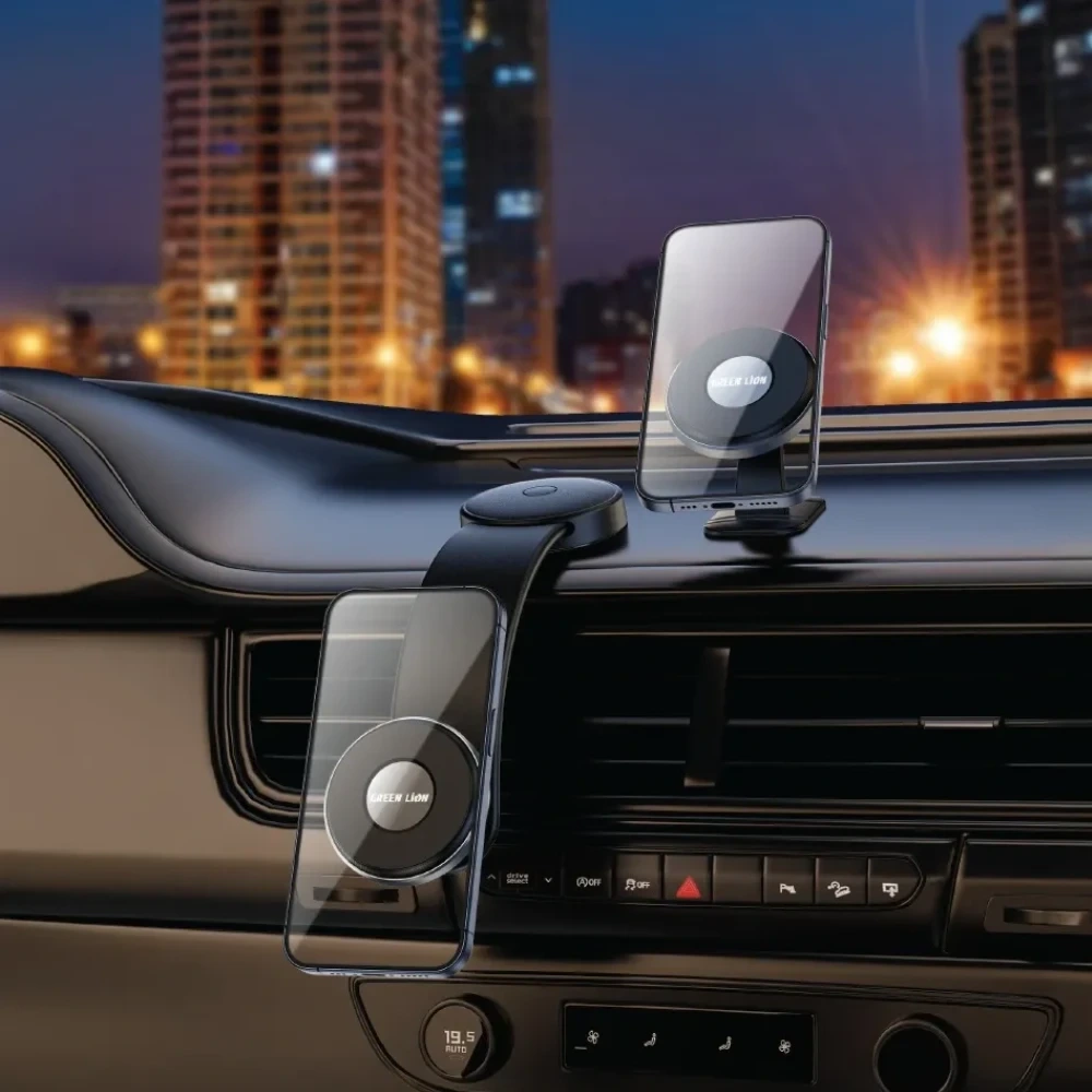 Green Lion 2 in1 Magflex Car Phone Holder - Black-0 Green Lion 2 in1 Magflex Car Phone Holder - Black-0