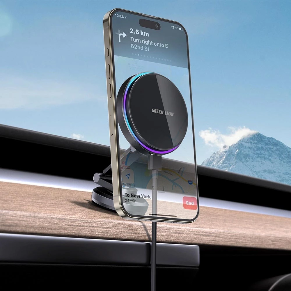 Green Lion Magfuse Car Charger Holder - Black-0 Green Lion Magfuse Car Charger Holder - Black-0