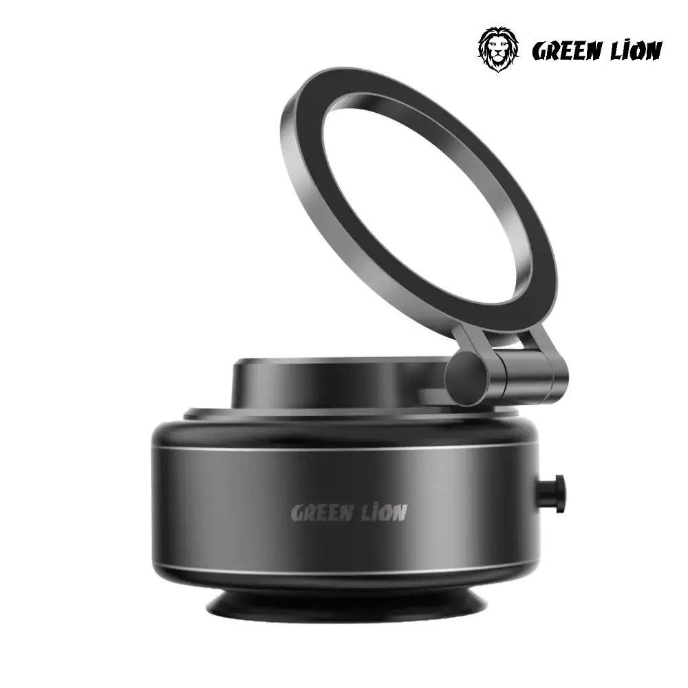 Green Lion GX-29 Auto Suction Phone Holder - Matte Black-thumbnail Green Lion GX-29 Auto Suction Phone Holder - Matte Black-thumbnail