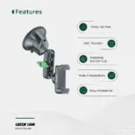 Green Lion GX-19 Universal Phone Holder - Black-139627