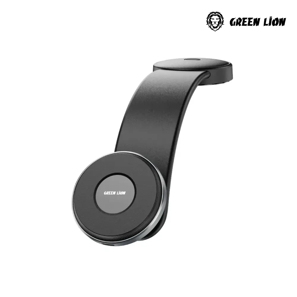 Green Lion 2 in1 Magflex Wireless Car Charger - Black-139634 Green Lion 2 in1 Magflex Wireless Car Charger - Black-139634