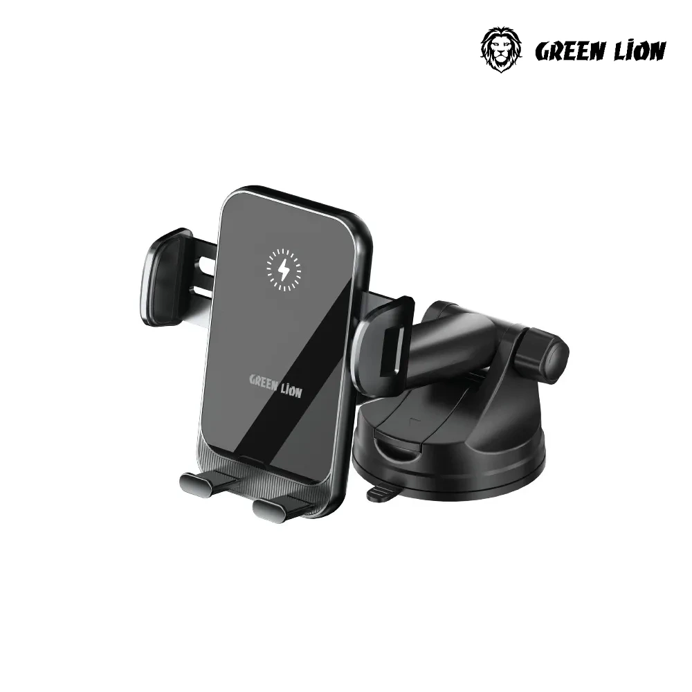 Green Lion Extendable Wireless Charger - Black-thumbnail Green Lion Extendable Wireless Charger - Black-thumbnail