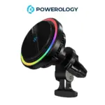 Powerology Qi2 Standard - 15W Compatible With iPhone15 MagSafe Fast Charger - Black-thumbnail