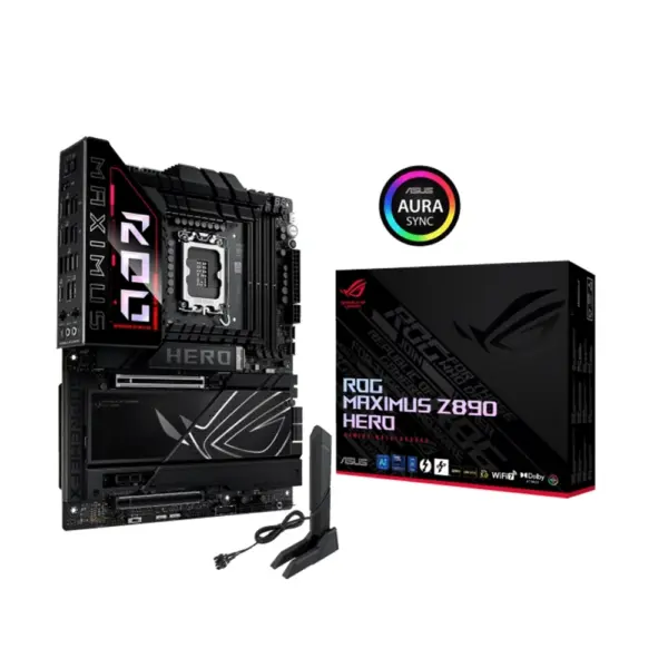 Asus ROG MAXIMUS Z890 Hero WIFI 7 Ai PC Ready PCIe 5.0 DDR5 Gaming Motherboard-0