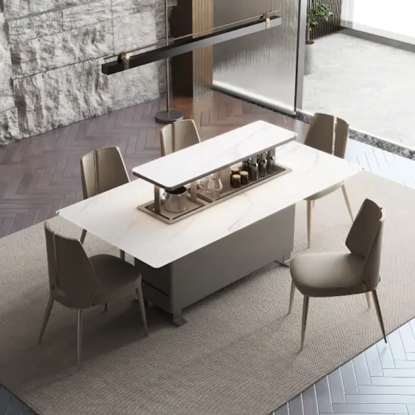 Smart Dining Table - White/grey-0
