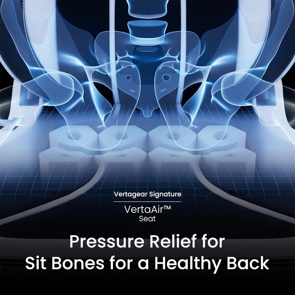 VERTAGEAR SL5800 Gaming Chair - Black/White-139872 VERTAGEAR SL5800 Gaming Chair - Black/White-139872