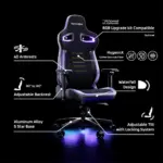 VERTAGEAR PL4800 X-Large Gaming Chair - Black/White-139897