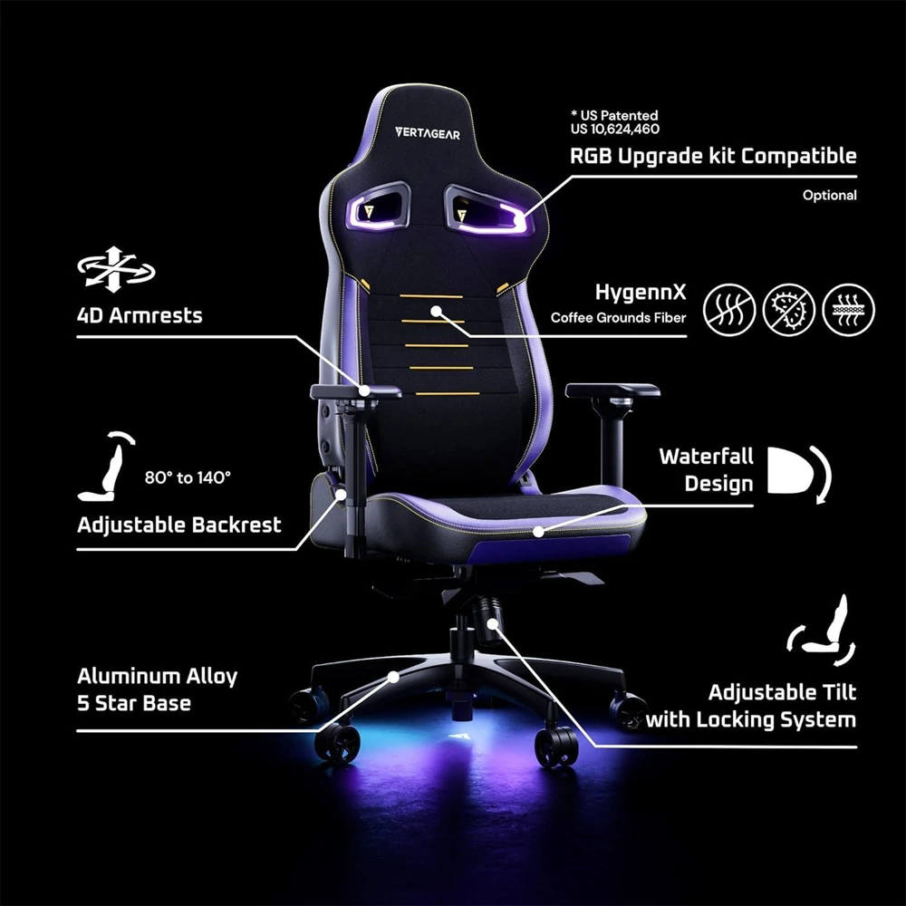 VERTAGEAR PL4800 X-Large Gaming Chair - Carbon Black-139900 VERTAGEAR PL4800 X-Large Gaming Chair - Carbon Black-139900
