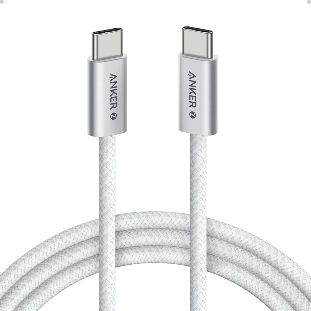 Anker Zolo Cable USB-C to USB-C 240W (0.9m/3ft) -White-thumbnail Anker Zolo Cable USB-C to USB-C 240W (0.9m/3ft) -White-thumbnail