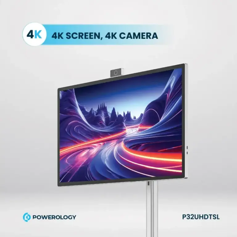 Powerology Android 32” Uhd 60hz Tablet With Stand 8 +128gb - Silver-0