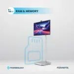 Powerology Android 32” Uhd 60hz Tablet With Stand 8 +128gb - Silver-139948