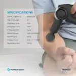 Powerology Full-Body Massage Gun - Black-140029