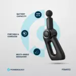 Powerology Full-Body Massage Gun - Black-140028