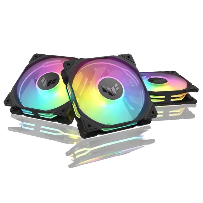 Asus TUF Gaming TR120 Reverse blade ARGB 3-in-1 Pack Fan - Black-0