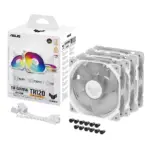 Asus TUF Gaming TR120 Reverse blade ARGB 3-in-1 Pack Fan - White-140097