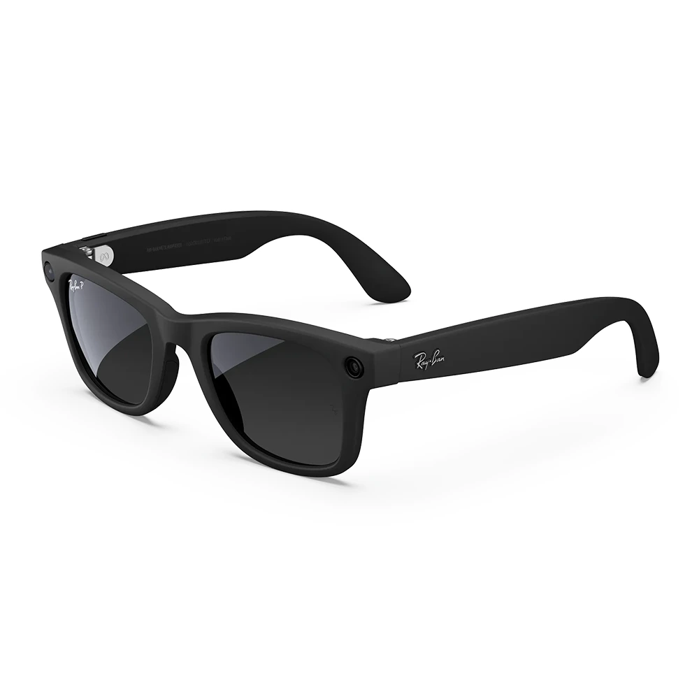 Ray-Ban Meta - Wayfarer glasses with Meta AI, Audio, Photo, Video Compatibility - Polarized Gradient Graphite Lenses - Matte Black-thumbnail Ray-Ban Meta - Wayfarer glasses with Meta AI, Audio, Photo, Video Compatibility - Polarized Gradient Graphite Lenses - Matte Black-thumbnail