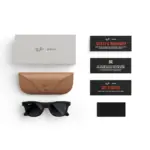 Ray-Ban Meta - Wayfarer glasses with Meta AI, Audio, Photo, Video Compatibility - Polarized Gradient Graphite Lenses - Matte Black-140147