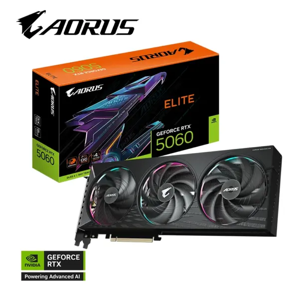 GIGABYTE AORUS GeForce RTX 5060 8Gb ELITE Graphics Card-0