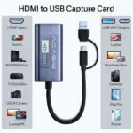 Acasis 4K 30Hz HDMI HD USB-A/C Switch Video Capture Card-148828