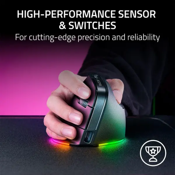 Razer Pro Click V2 Vertical Wireless Mouse: 6 Button Ergonomic Design-0