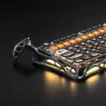 GravaStar Mercury K1 Pro 75% Wireless Mechanical Gaming Keyboard - CyberFlare (English)-143156