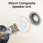 Ugreen HiTune Max5 Hybrid Active Noise-Cancelling Headphones - White-143292