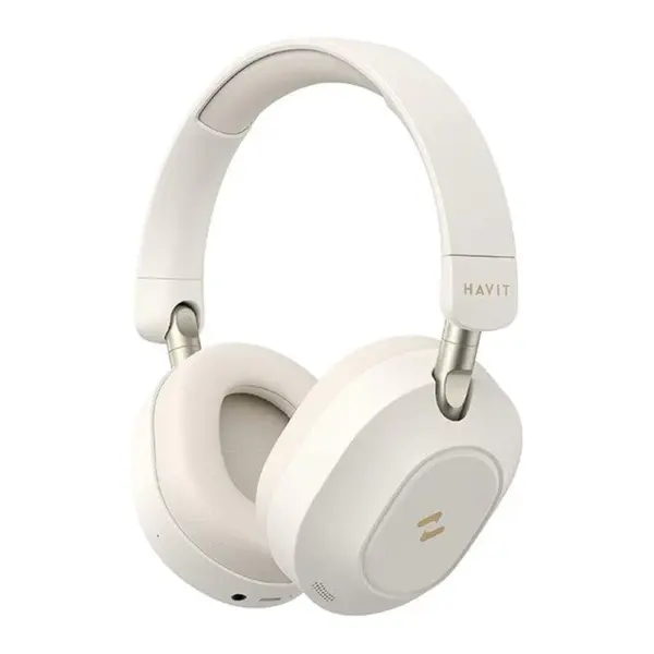 Havit H668BT ANC Bluetooth On-Ear Headphones - Biege-0