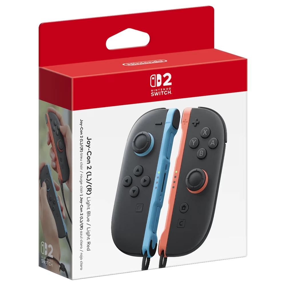 Joy-Con 2 controllers For Nintendo Switch 2 (L)/(R) Light Blue/Light Red-141524 Joy-Con 2 controllers For Nintendo Switch 2 (L)/(R) Light Blue/Light Red-141524