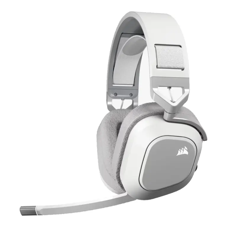 CORSAIR HS80 MAX WIRELESS Gaming Headset, White (EU)-0