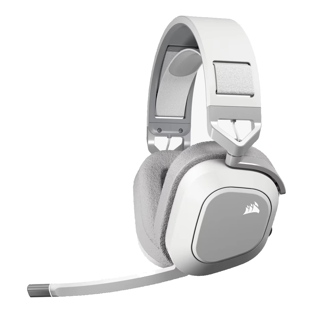 CORSAIR HS80 MAX WIRELESS Gaming Headset, White (EU)-0 CORSAIR HS80 MAX WIRELESS Gaming Headset, White (EU)-0