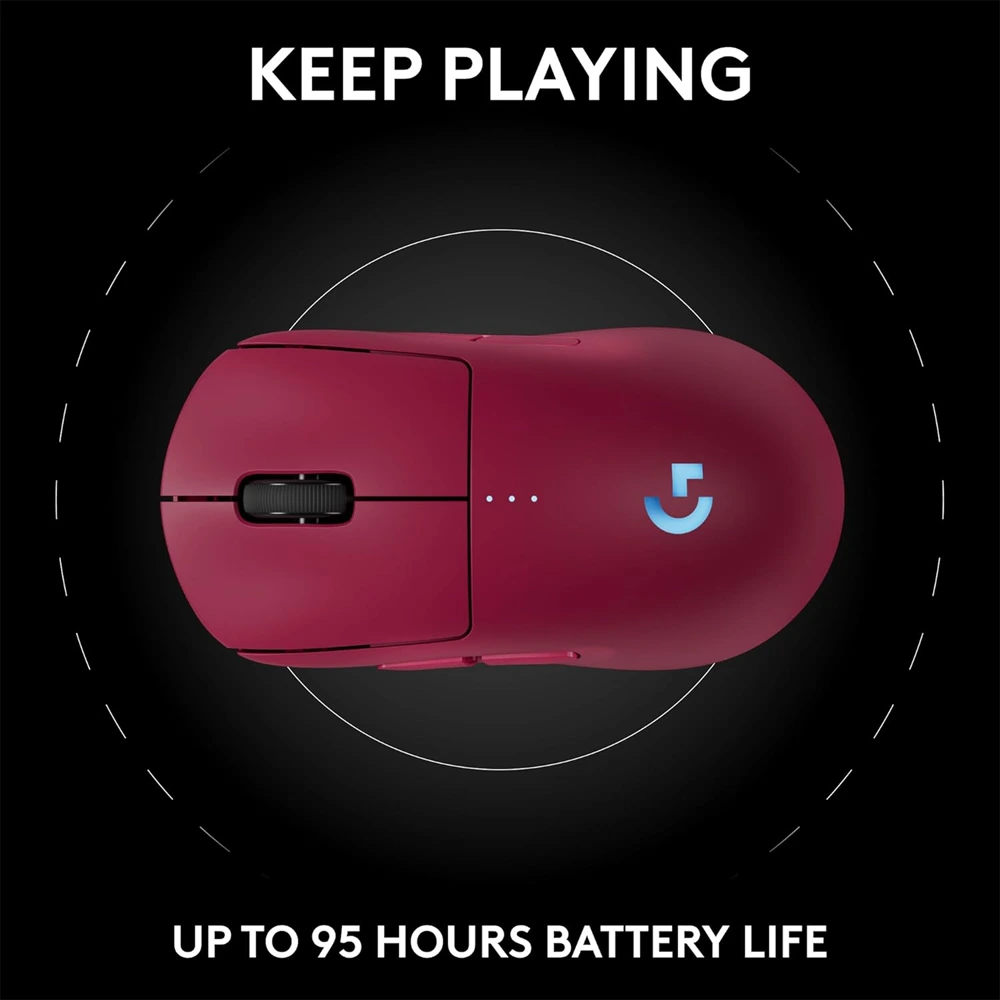Logitech PRO 2 LIGHTSPEED Wireless Gaming Mouse - Pink-141896 Logitech PRO 2 LIGHTSPEED Wireless Gaming Mouse - Pink-141896