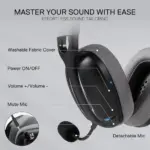 Redragon H878 3-mode Wireless Gaming Headset - Black & Gray-142239