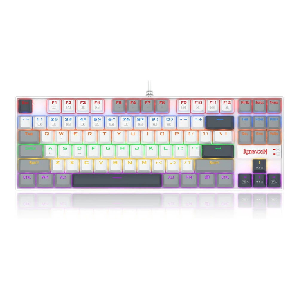 Redragon K552WGL KUMARA Mechanical Gaming Keyboard – Red Switches – Polar Monolith-0 Redragon K552WGL KUMARA Mechanical Gaming Keyboard – Red Switches – Polar Monolith-0