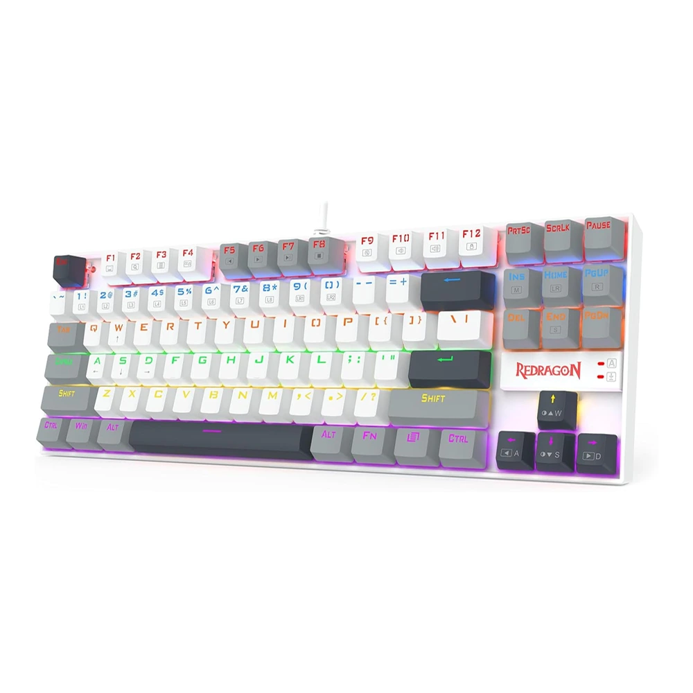 Redragon K552WGL KUMARA Mechanical Gaming Keyboard – Red Switches – Polar Monolith-thumbnail Redragon K552WGL KUMARA Mechanical Gaming Keyboard – Red Switches – Polar Monolith-thumbnail