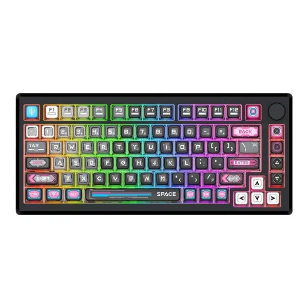 Redragon K732MC-RGB-PRO 3 Modes Connection Aluminum Alloy Body Mechanical Keyboard-0