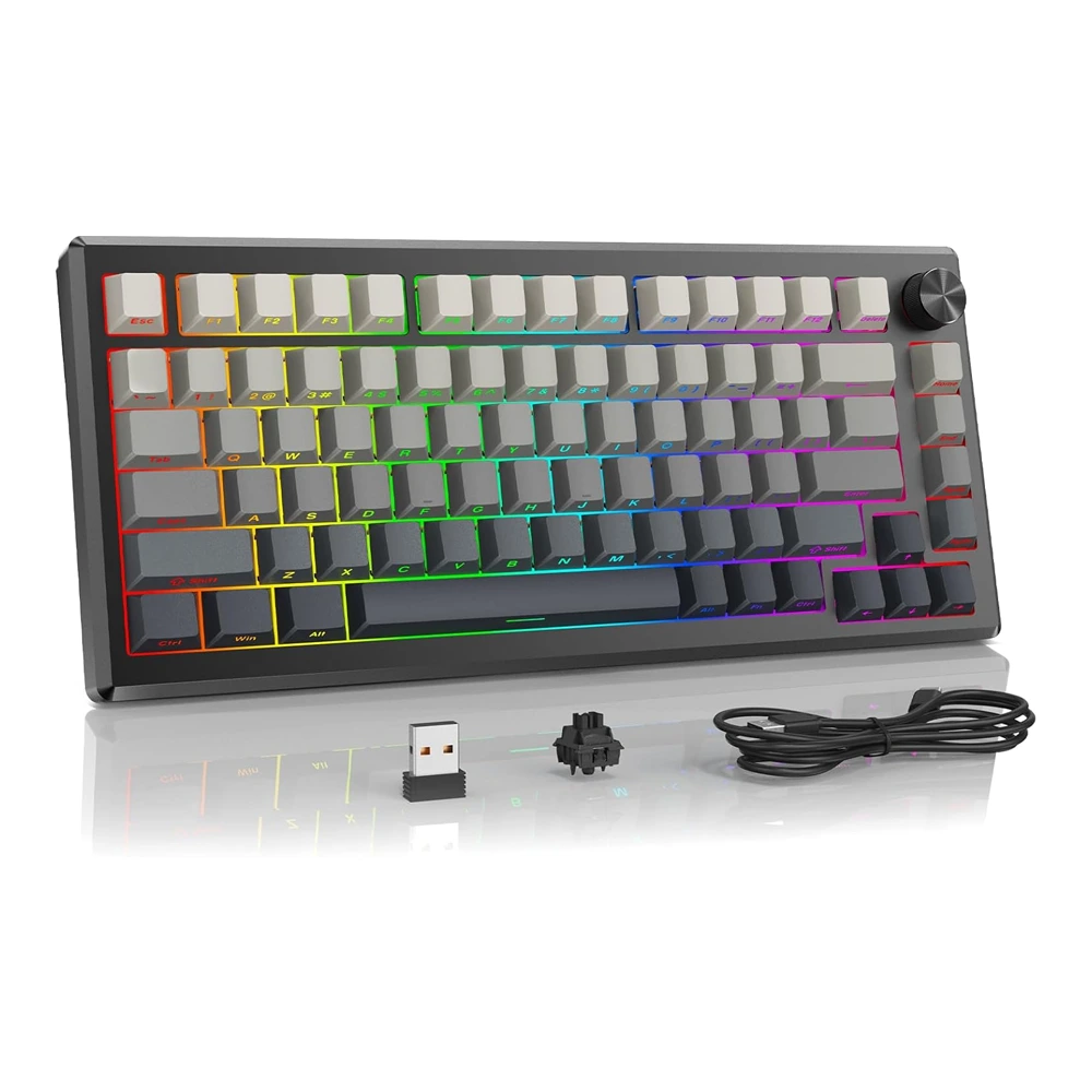 Redragon K732SP-RGB-PRO 3 Modes Connection Aluminum Alloy Body Mechanical Keyboard-0 Redragon K732SP-RGB-PRO 3 Modes Connection Aluminum Alloy Body Mechanical Keyboard-0