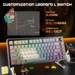 Redragon K732SP-RGB-PRO 3 Modes Connection Aluminum Alloy Body Mechanical Keyboard-142291