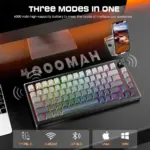 Redragon K732SP-RGB-PRO 3 Modes Connection Aluminum Alloy Body Mechanical Keyboard-142288